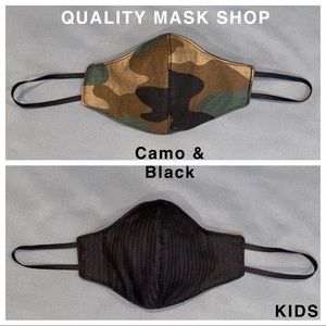 Kids Camo Face Mask Reversible- made in the USA